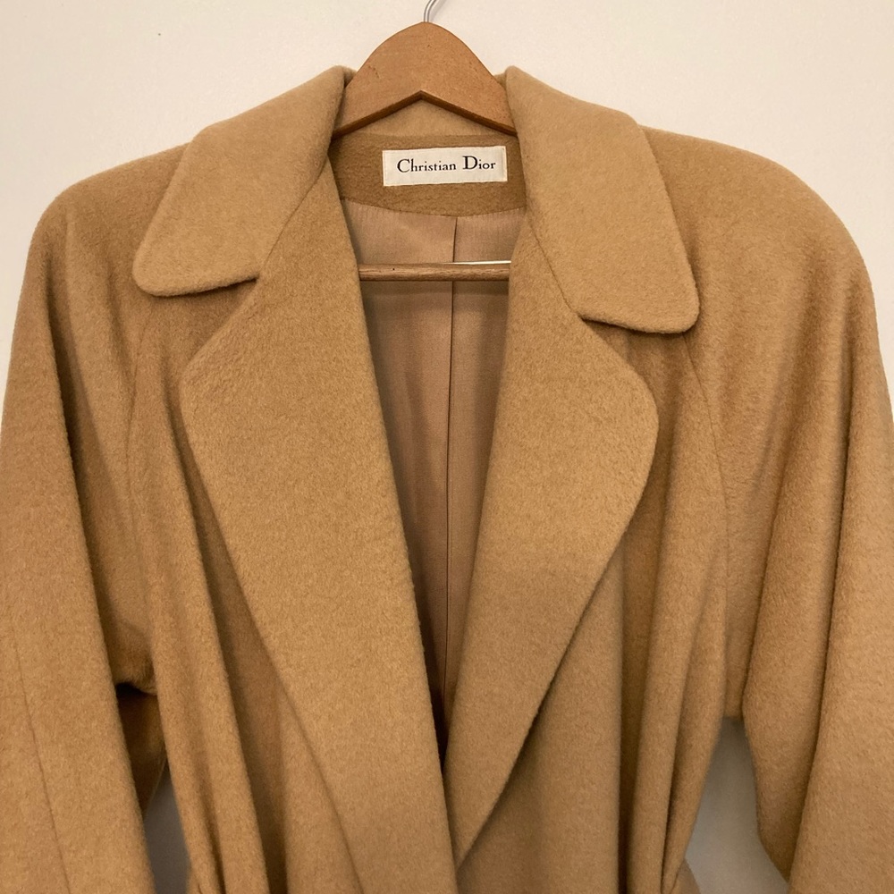 Women’s Christian Dior 80’s camelhair coat USA